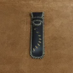 El Yapımı Desenli Hakiki Deri Kalemlik