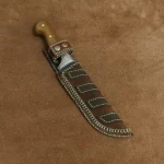 El Yapımı Çıtçıtlı Deri Bıçak Kılıfı