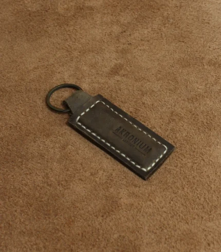 El Yapımı Hakiki Crazy Deri Anahtarlık