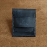 El Yapımı Hakiki Deri Ön Kemerli Cüzdan